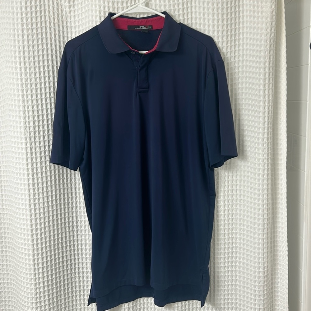 RLX Ralph Lauren Navy Golf Polo Size Large